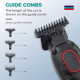 Тример VGR V-254 GREEN, 4 насадки, 7000 RPM, 2000 mAh, LED display