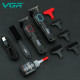 Тример VGR V-254 GREEN, 4 насадки, 7000 RPM, 2000 mAh, LED display