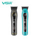 Тример VGR V-299 BLACK, 4 насадки, 9000RPM, 2000 mAh, 5 рівнів швидкості, LED display