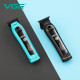 Тример VGR V-299 BLUE, 4 насадки, 9000RPM, 2000 mAh, 5 рівнів швидкості, LED display