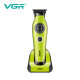 Тример VGR V-880T GREEN, EXTERNAL ROTOR MOTOR, MIM BLADE, 4 насадки, док-станція