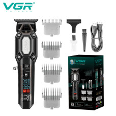 Тример VGR V-900 BLACK, 4 насадки, LED display, 7000 RPM