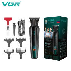 Тример VGR V-930 GREEN, 4 насадки, LED display