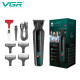 Тример VGR V-930 GREEN, 4 насадки, LED display