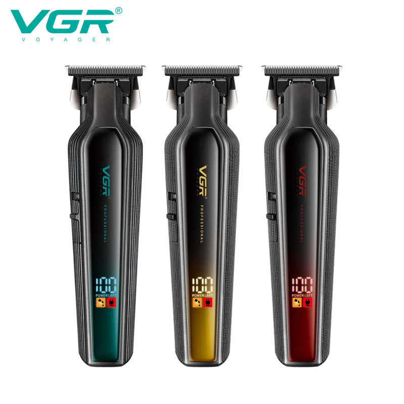 Тример VGR V-930 RED, 4 насадки, LED display