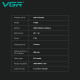 Тример VGR V-935 GOLD, 5 насадок, 7000 RPM, LED display