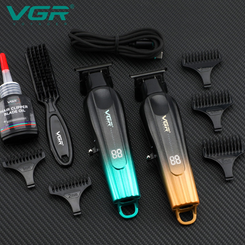 Тример VGR V-935 GOLD, 5 насадок, 7000 RPM, LED display