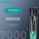 Тример VGR V-935 GREEN, 5 насадок, 7000 RPM, LED display