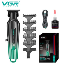 Тример VGR V-935 GREEN, 5 насадок, 7000 RPM, LED display