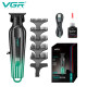 Тример VGR V-935 GREEN, 5 насадок, 7000 RPM, LED display