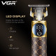 Тример VGR V-942 BROWN, 4 насадки, LED display