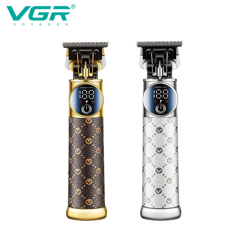 Тример VGR V-942 WHITE, 4 насадки, LED display