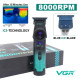Триммер VGR V-946 с технологией охлаждения ICE TECHNOLOGY, 4 насадки, 8000 RPM, 3000 mAh, LED display оптом в Украине