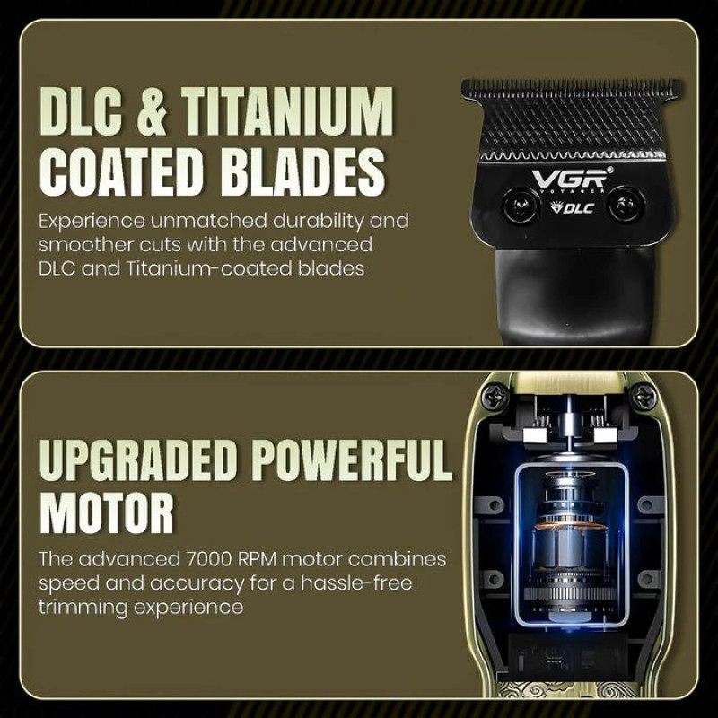 Тример VGR V-954, 4 насадки, 7000 RPM, LED Display