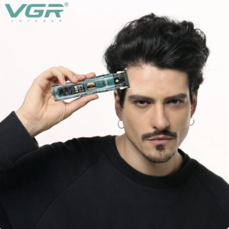 Тример VGR V-961, Professional, 4 насадки, LED display