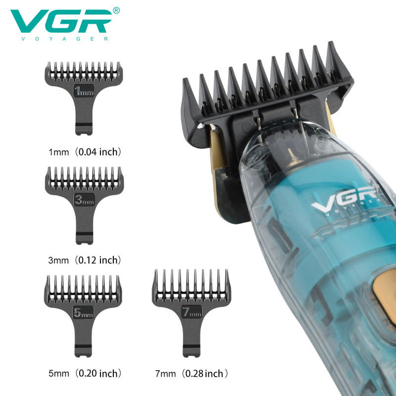 Тример VGR V-961, Professional, 4 насадки, LED display