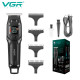 Тример VGR V-964 BLACK, 7000 RPM, 4 насадки, LED display