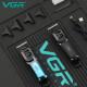 Тример VGR V-964 BLACK, 7000 RPM, 4 насадки, LED display