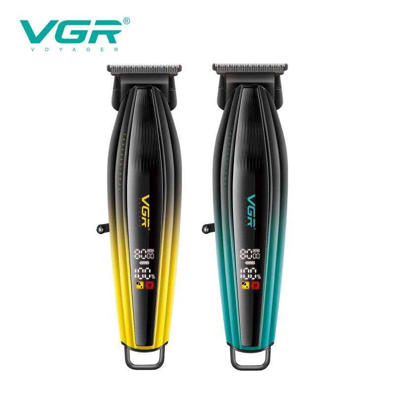 Триммер VGR V-974 GREEN, 8000 RPM, 4 насадки, LED display оптом в Украине