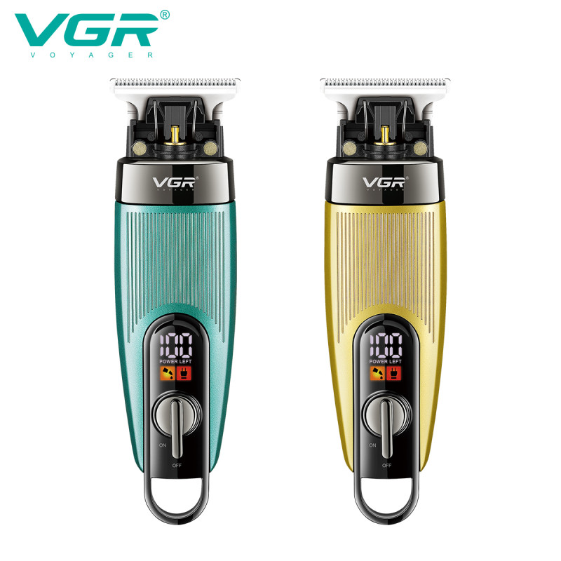 Тример VGR V-975 GREEN, 4 насадки, LED display