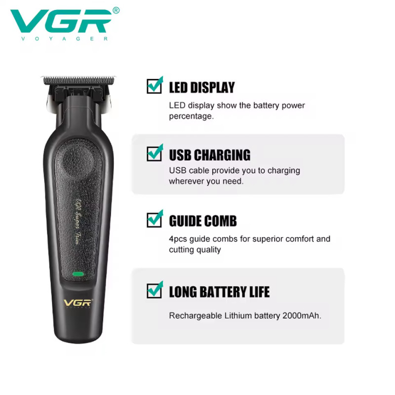 Тример VGR V-995, 4 насадки, 7000 RPM