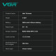 Тример VGR V-997, VECTOR MOTOR 8000-11000 RPM, 3 насадки, LED display