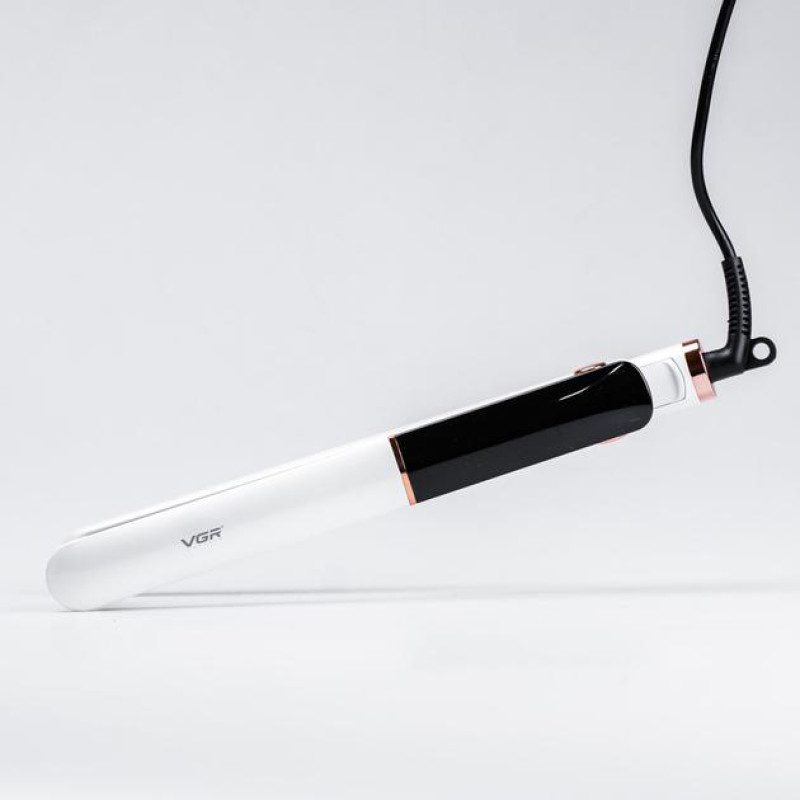 Випрямляч для волосся VGR V-515 WHITE, температура від 100 ° C до 210 ° C, керамічне покриття, LED display, 50 Вт