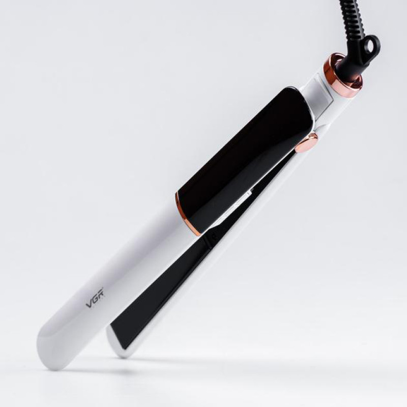 Випрямляч для волосся VGR V-515 WHITE, температура від 100 ° C до 210 ° C, керамічне покриття, LED display, 50 Вт