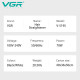 Випрямляч для волосся VGR V-519S WHITE, 100-230 ° C, керамічне покриття 38 мм, 70 W, LED display