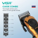 Акумуляторна машинка для стрижки (clipper) VGR V-170, 6 насадок, LED дисплей