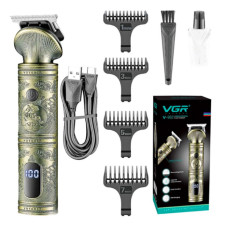 Тример VGR V-962, 4 насадки, LED display, ЗП Type-C
