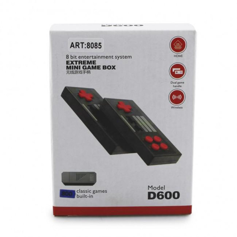 GAME D600 ігрова приставка HDMI з бездротовими джойстиками