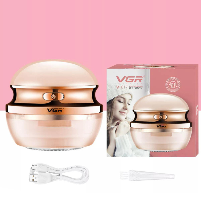 Акумуляторна машинка для видалення ковтунців VGR V-817 PINK