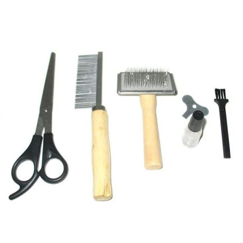 Машинка для стриження тварин GEEMY 8 в 1 GM-1023, 4 насадки, 2 щітки