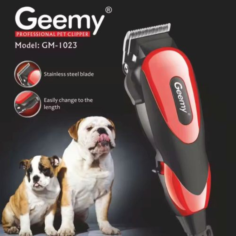 Машинка для стриження тварин GEEMY 8 в 1 GM-1023, 4 насадки, 2 щітки
