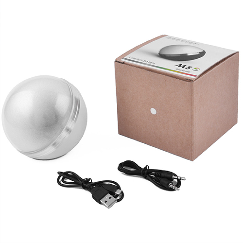 Bluetooth-колонка HAPPY MUSIC BOLL M8, speakerphone, куля перламутровий