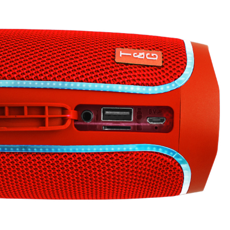 Bluetooth-колонка TG287, lightshow party, speakerphone, радио, red оптом в Украине