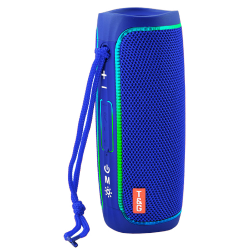 Bluetooth-колонка TG288 з RGB ПІДСВІЧУВАННЯМ, speakerphone, радіо, blue