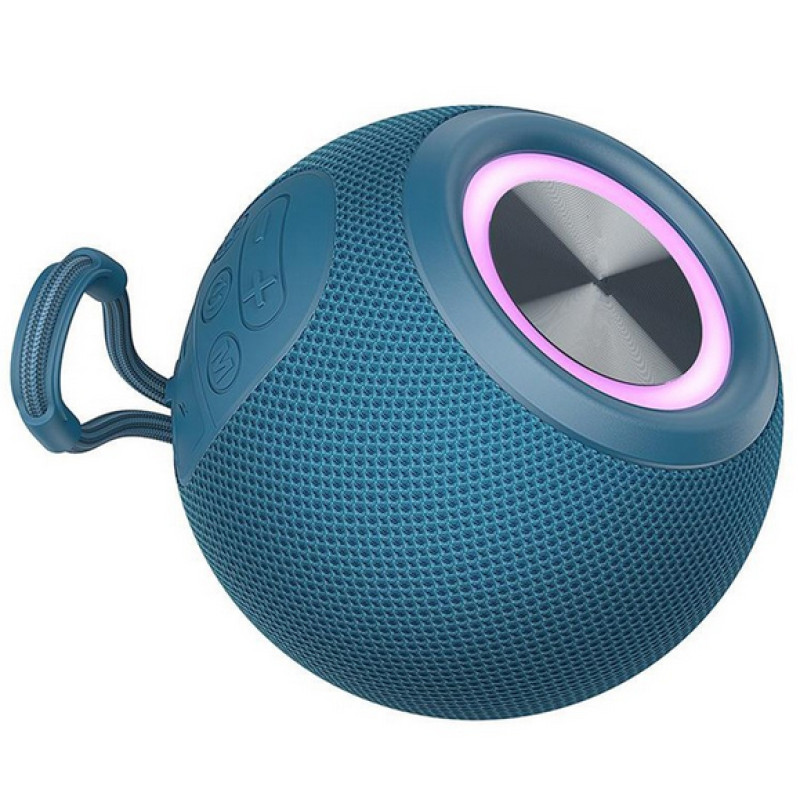 Bluetooth-колонка TG337 з RGB ПІДСВІЧУВАННЯМ, speakerphone, радіо, blue