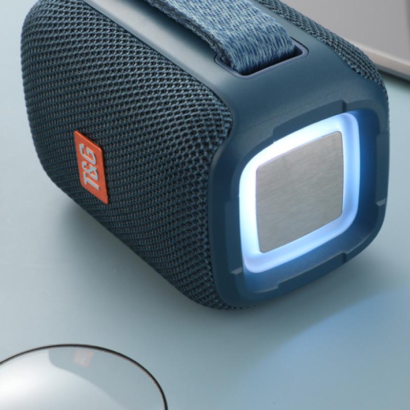 Bluetooth-колонка TG339 з RGB ПІДСВІЧУВАННЯМ, speakerphone, радіо, blue