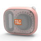 Bluetooth-колонка TG394, IPX7, з функцією speakerphone, радіо, pink
