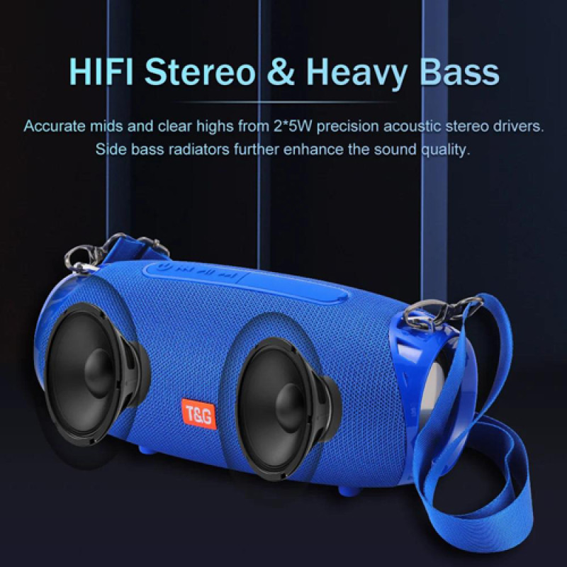 Bluetooth-колонка TG534, з функцією speakerphone, радіо, blue