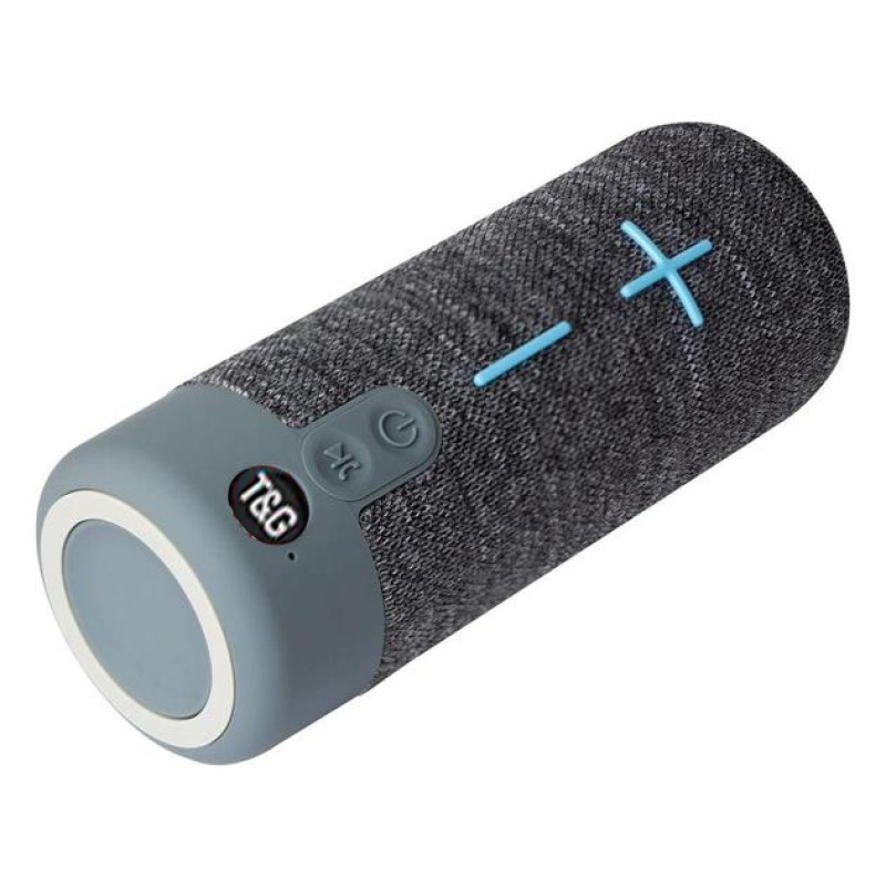 Bluetooth-колонка TG619C з RGB ПІДСВІЧУВАННЯМ, speakerphone, радіо, grey