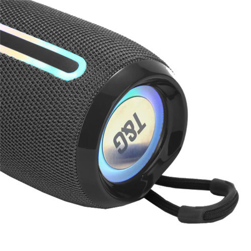 Bluetooth-колонка TG653 з RGB ПІДСВІЧУВАННЯМ, speakerphone, радіо, black