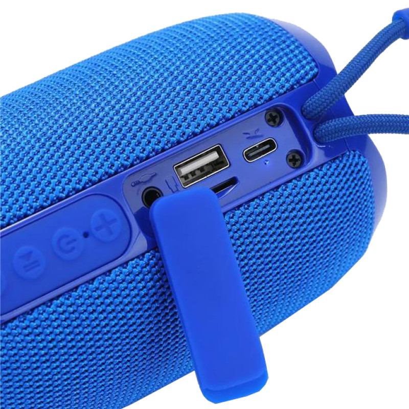 Bluetooth-колонка TG653 з RGB ПІДСВІЧУВАННЯМ, speakerphone, радіо, blue