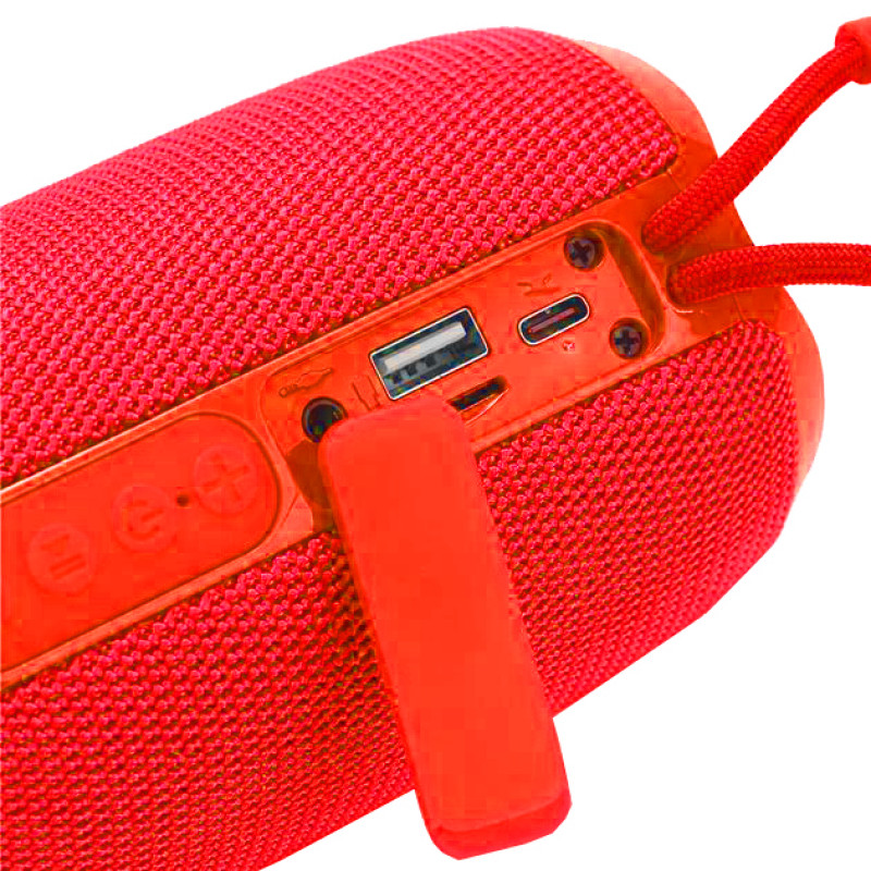 Bluetooth-колонка TG653 з RGB ПІДСВІЧУВАННЯМ, speakerphone, радіо, red