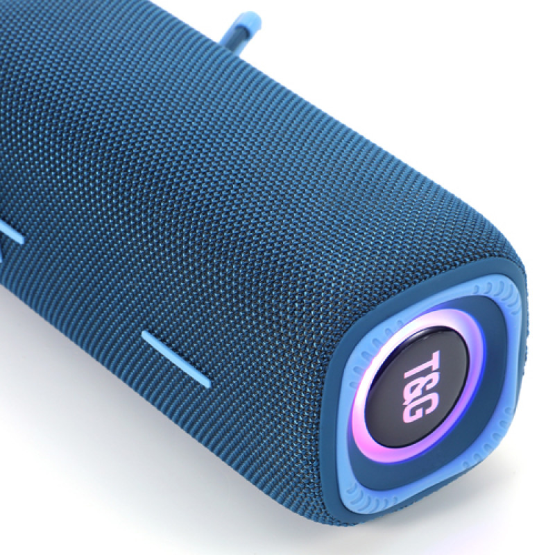 Bluetooth-колонка TG654 з RGB ПІДСВІЧУВАННЯМ, speakerphone, радіо, blue