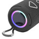 Bluetooth-колонка TG656 з RGB ПІДСВІЧУВАННЯМ, speakerphone, радіо, black