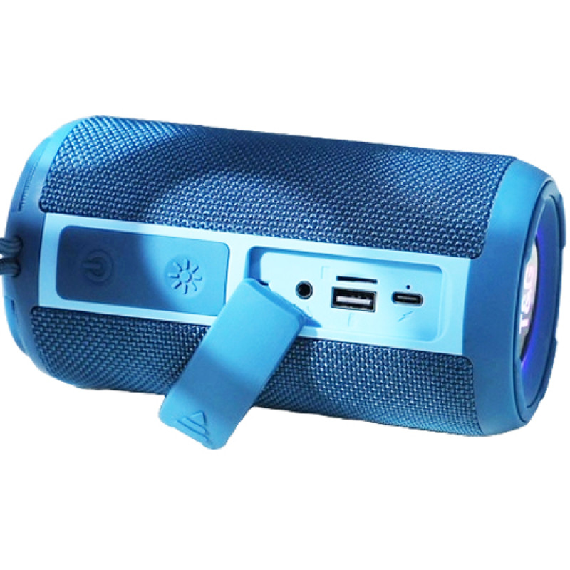 Bluetooth-колонка TG656 з RGB ПІДСВІЧУВАННЯМ, speakerphone, радіо, blue