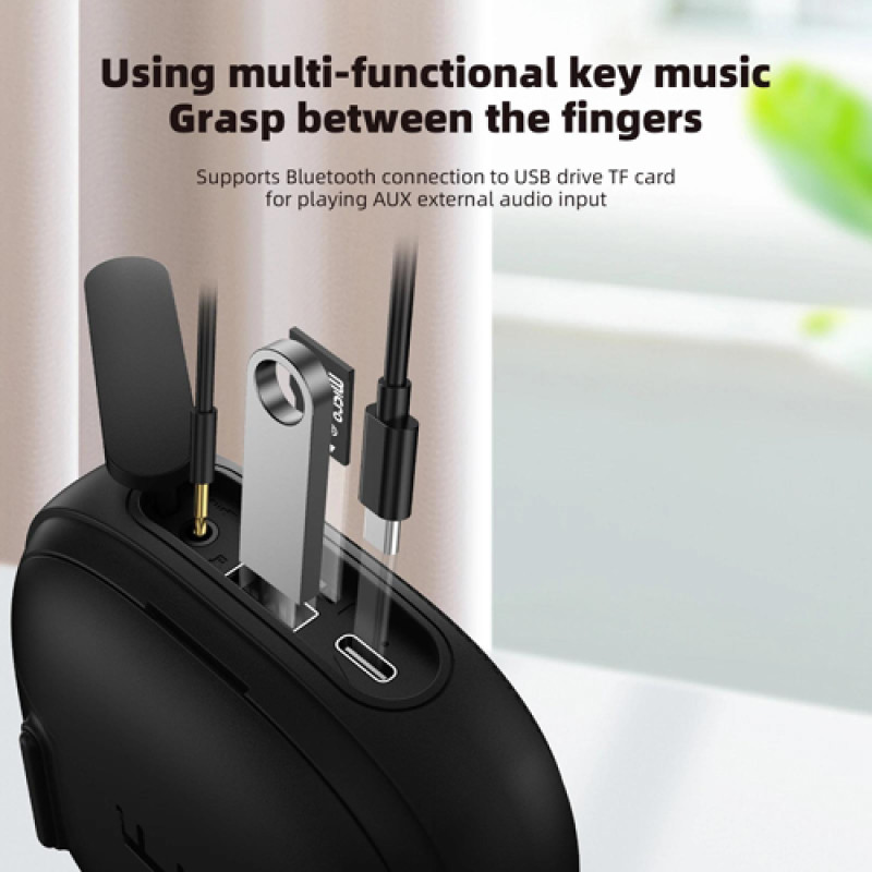 Bluetooth-колонка с наушниками TG813, c функцией speakerphone, радио, black оптом в Украине